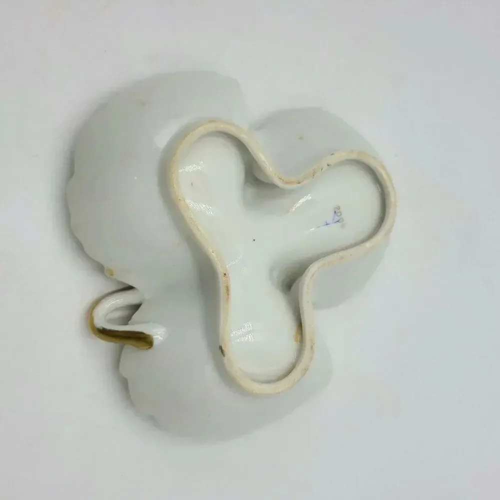 Unique Vintage porcelain leaf